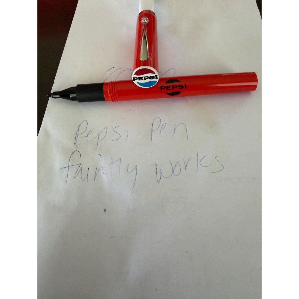 Sheaffer Pepsi Felt Tip Pen Red Vintage Advertising Sample 710 memorabilia VTG
